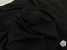 CRÊPE MAROCAIN 100% VISCOSE NOIR - My Little Coupon - tissu - coudre
