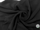 CRÊPE MAROCAIN 100% VISCOSE NOIR - My Little Coupon - tissu - coudre
