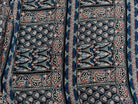 CREPE MAROCAIN VISCOSE BLEU FEUILLAGES - My Little Coupon