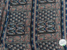 CREPE MAROCAIN VISCOSE BLEU FEUILLAGES - My Little Coupon