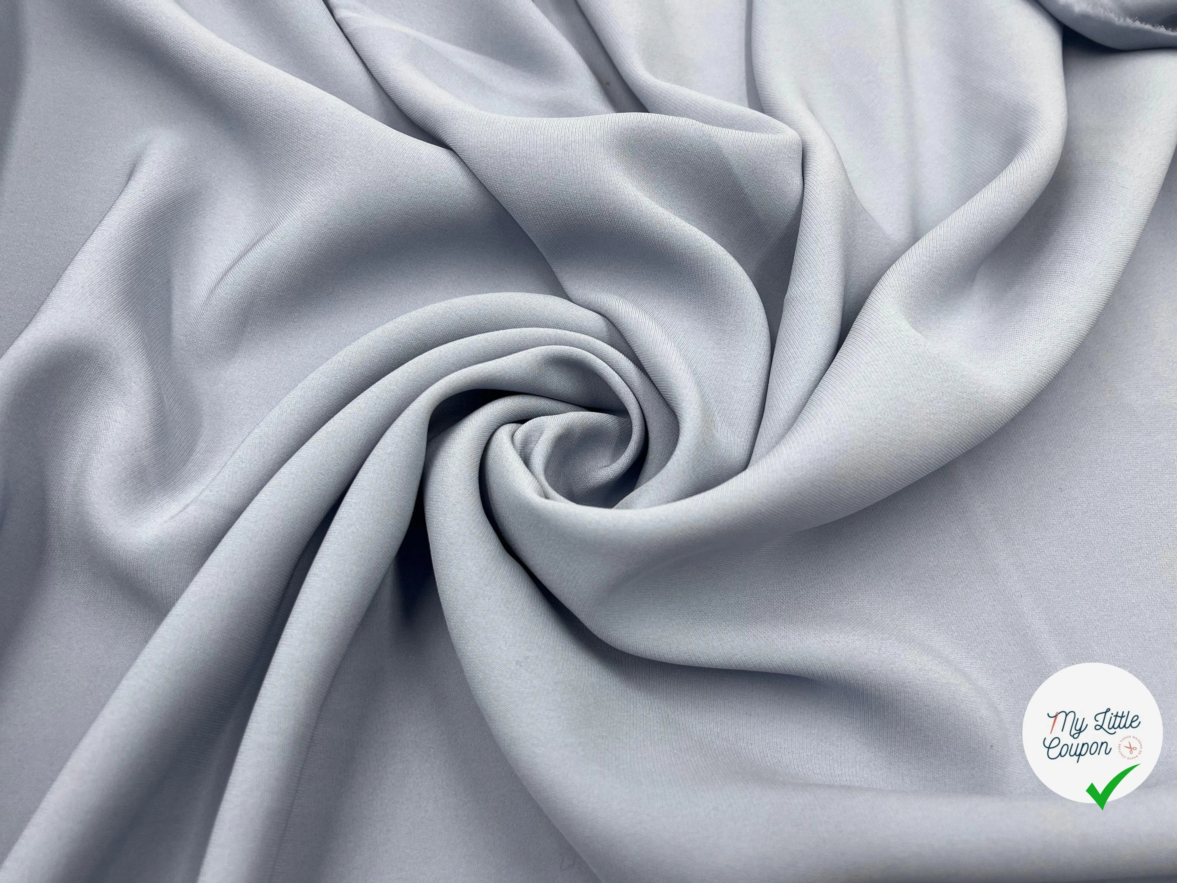 CRÊPE MAROCAIN VISCOSE LOURD LAVANDE FONCÉ - My Little Coupon - tissu - coudre