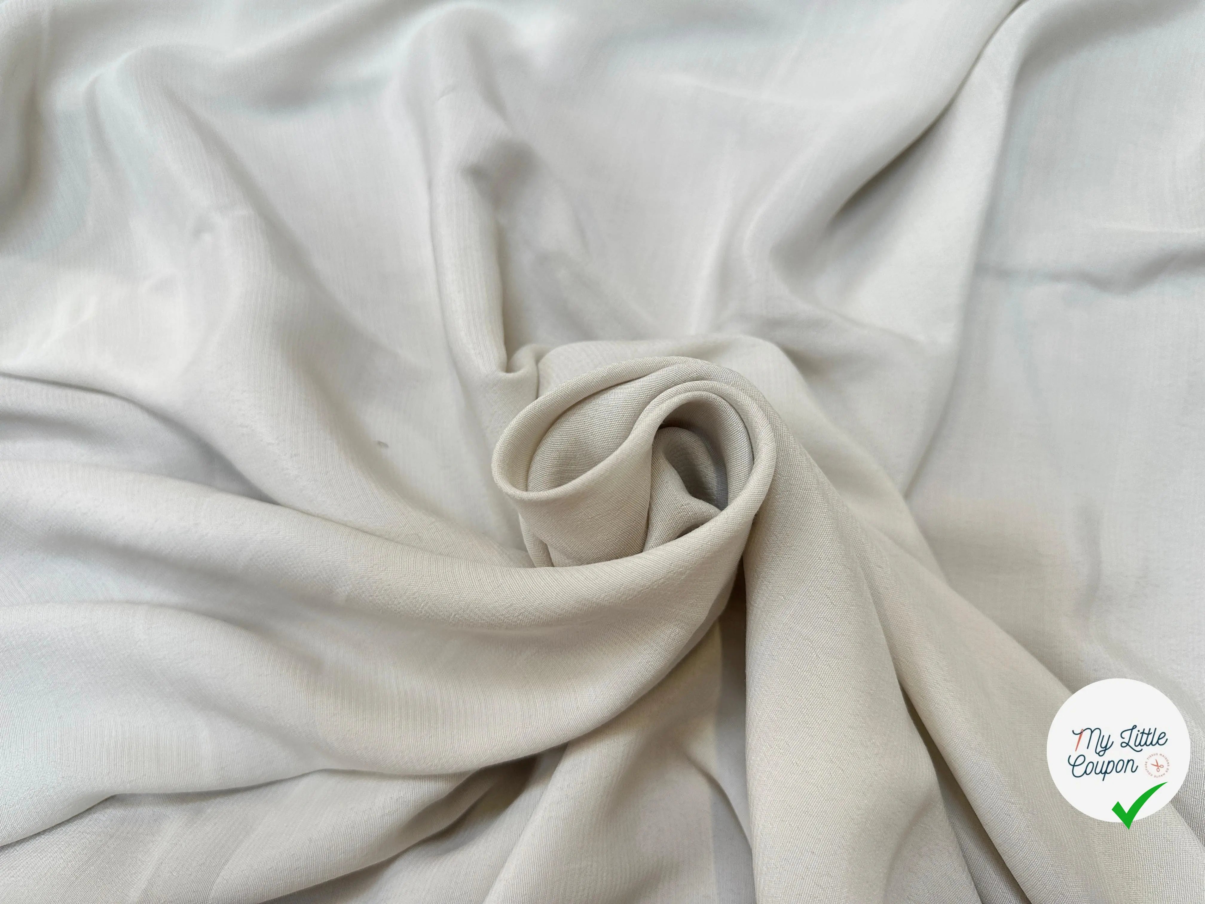 CREPE MAROCAIN VISCOSE OATMEAL - My Little Coupon