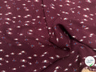 CREPE MAROCAINN VISCOSE BOURGUNDY MOTIF 1 - My Little Coupon