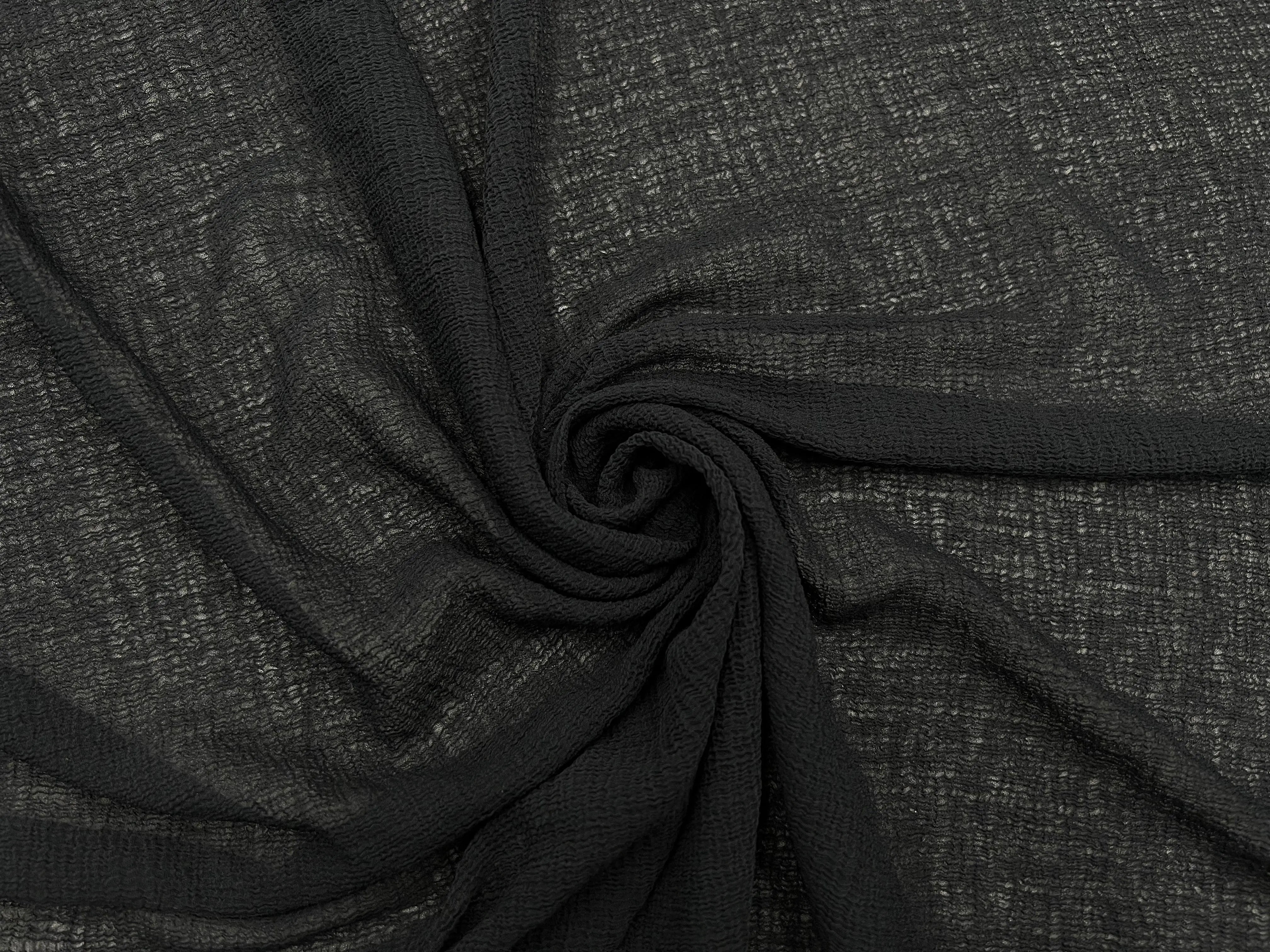 CRÊPE MEMBRANE STRETCH NOIR - My Little Coupon - tissu - coudre
