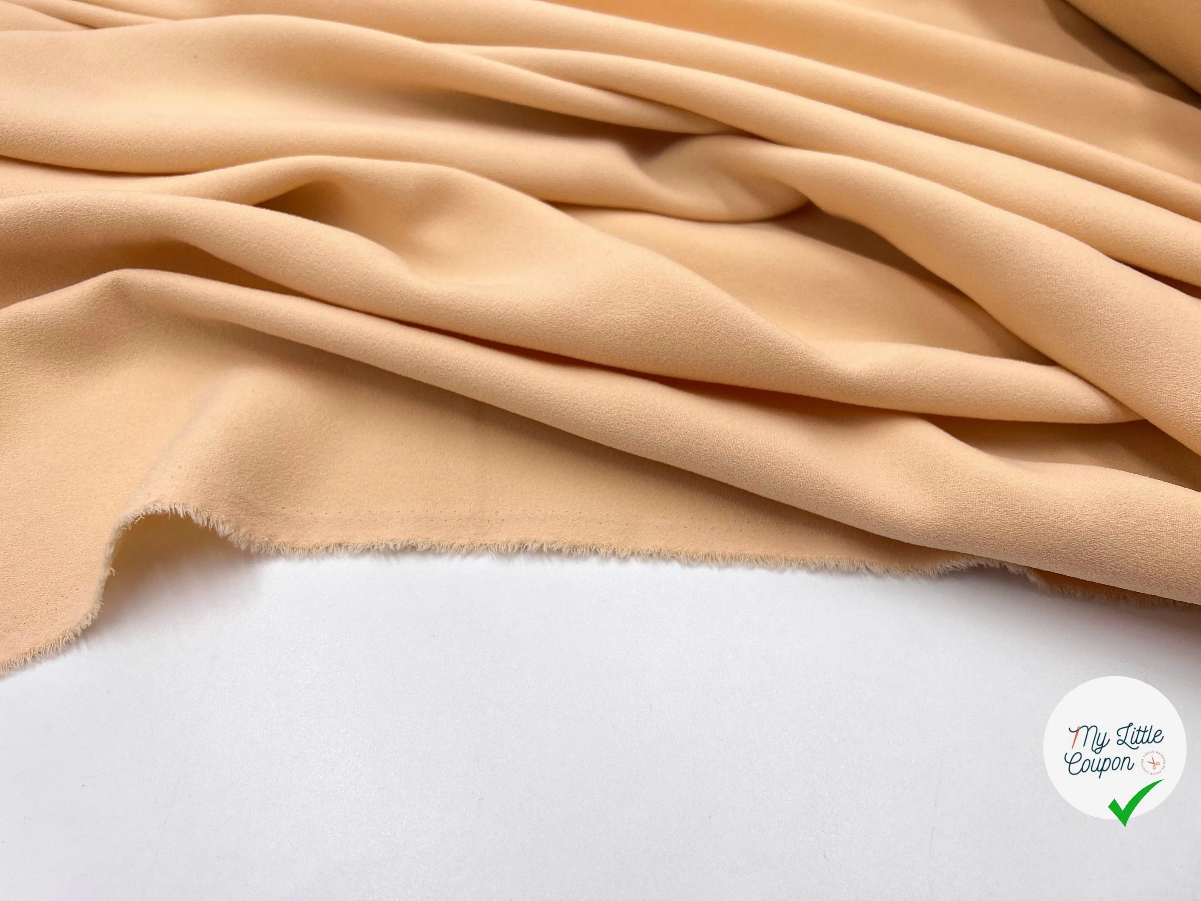 CRÊPE MOUSSEUX ABRICOT - My Little Coupon - tissu - coudre