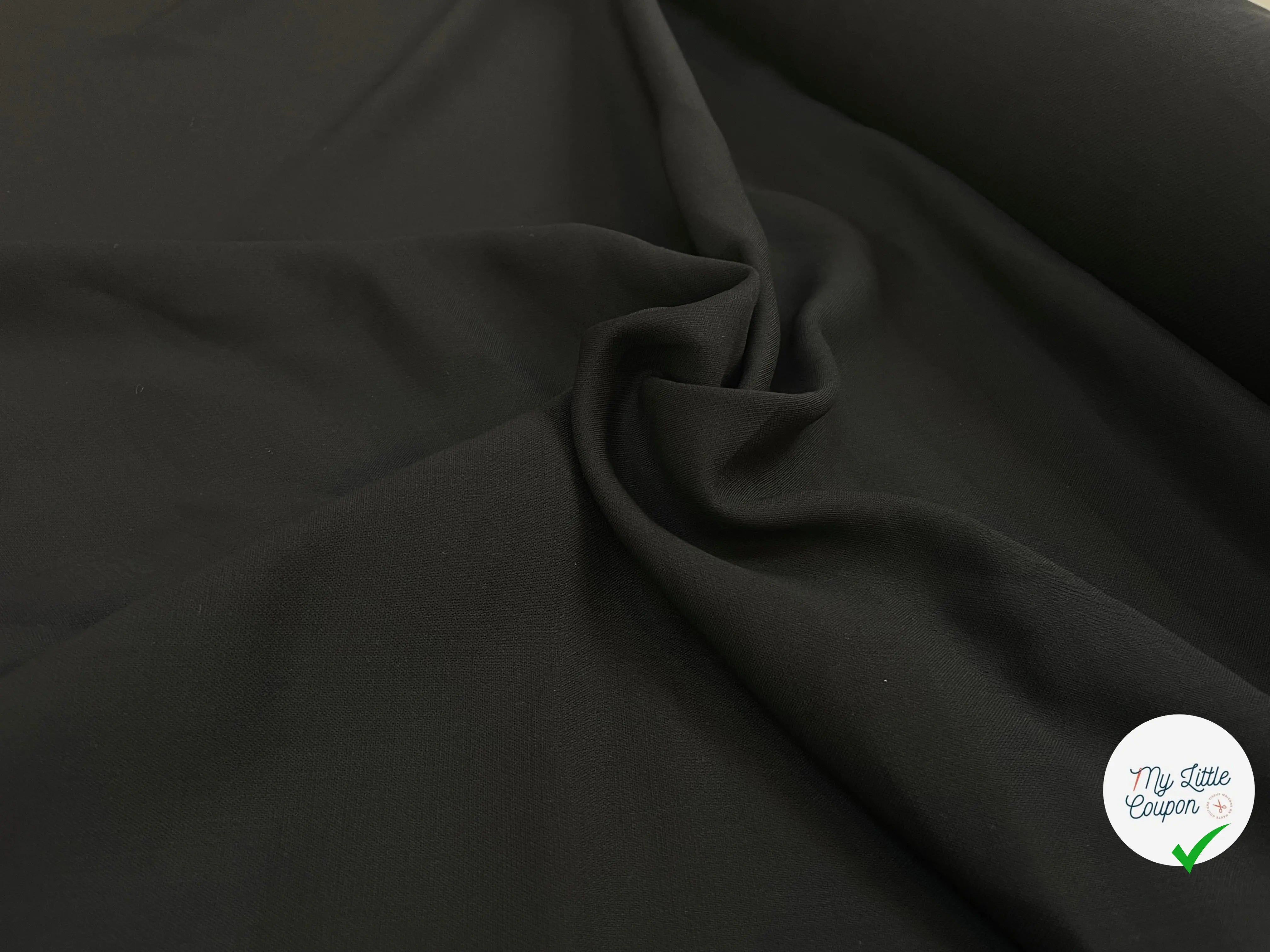 CREPE NOIR 100% LAINE QUALITE JAPON - My Little Coupon