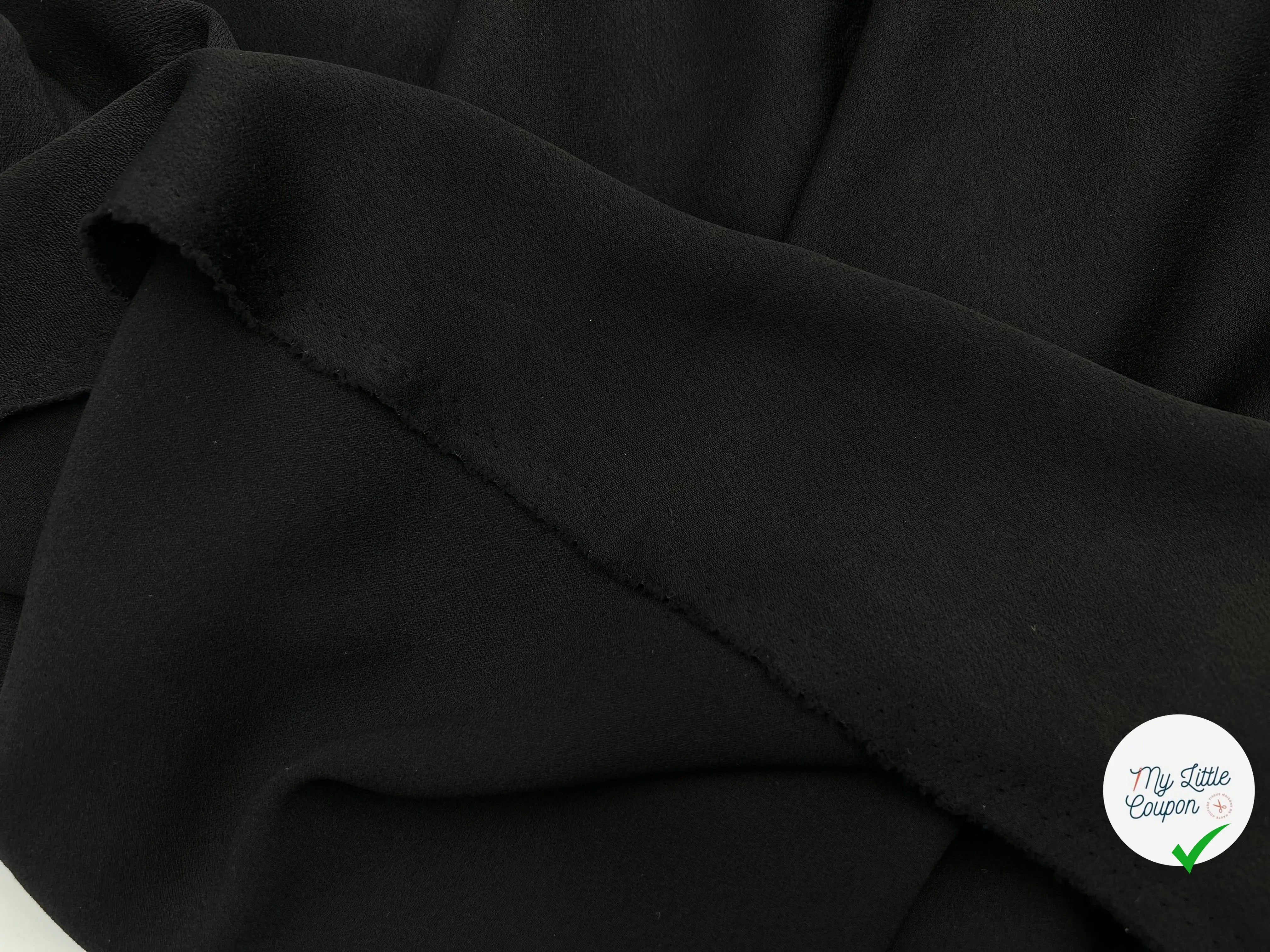 CRÊPE NOIR ÉBÈNE - My Little Coupon - tissu - coudre