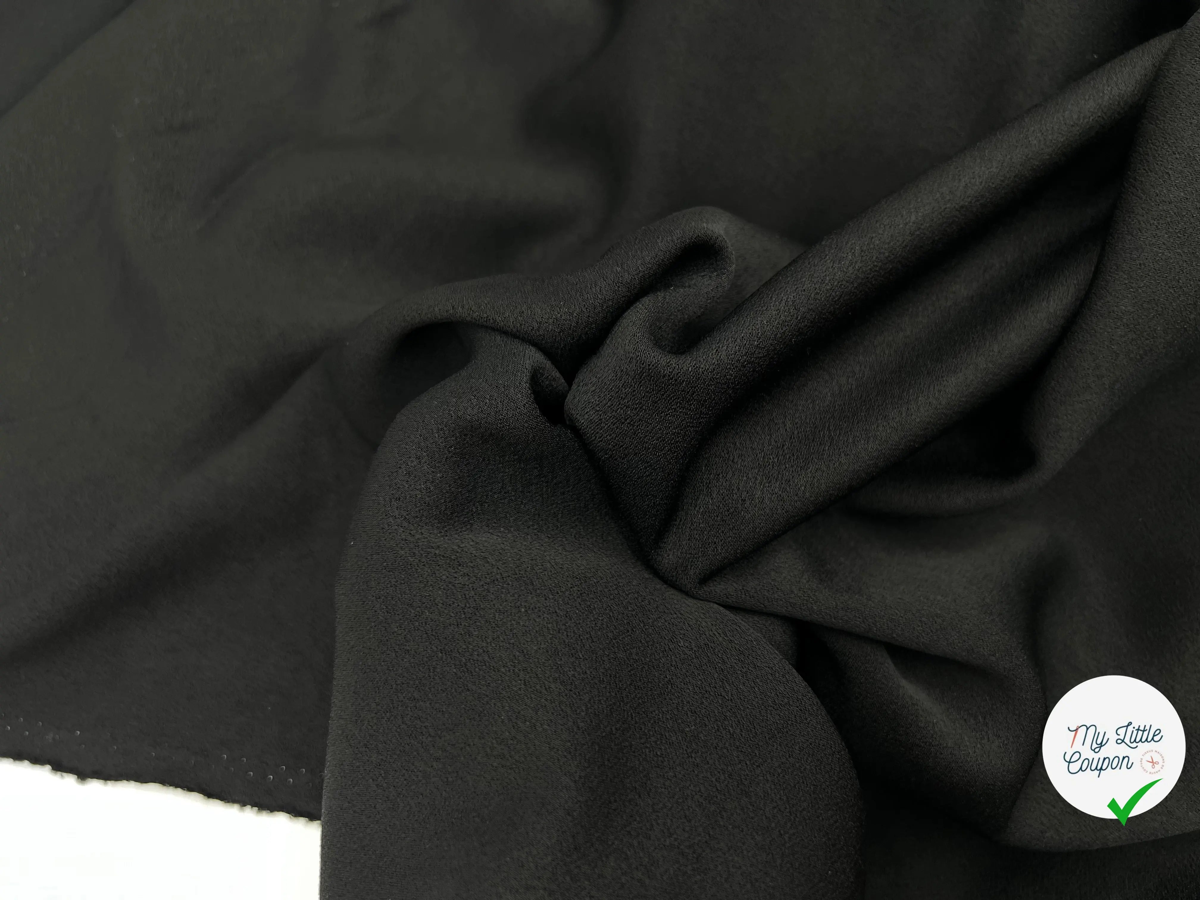 CRÊPE NOIR ÉBÈNE - My Little Coupon - tissu - coudre