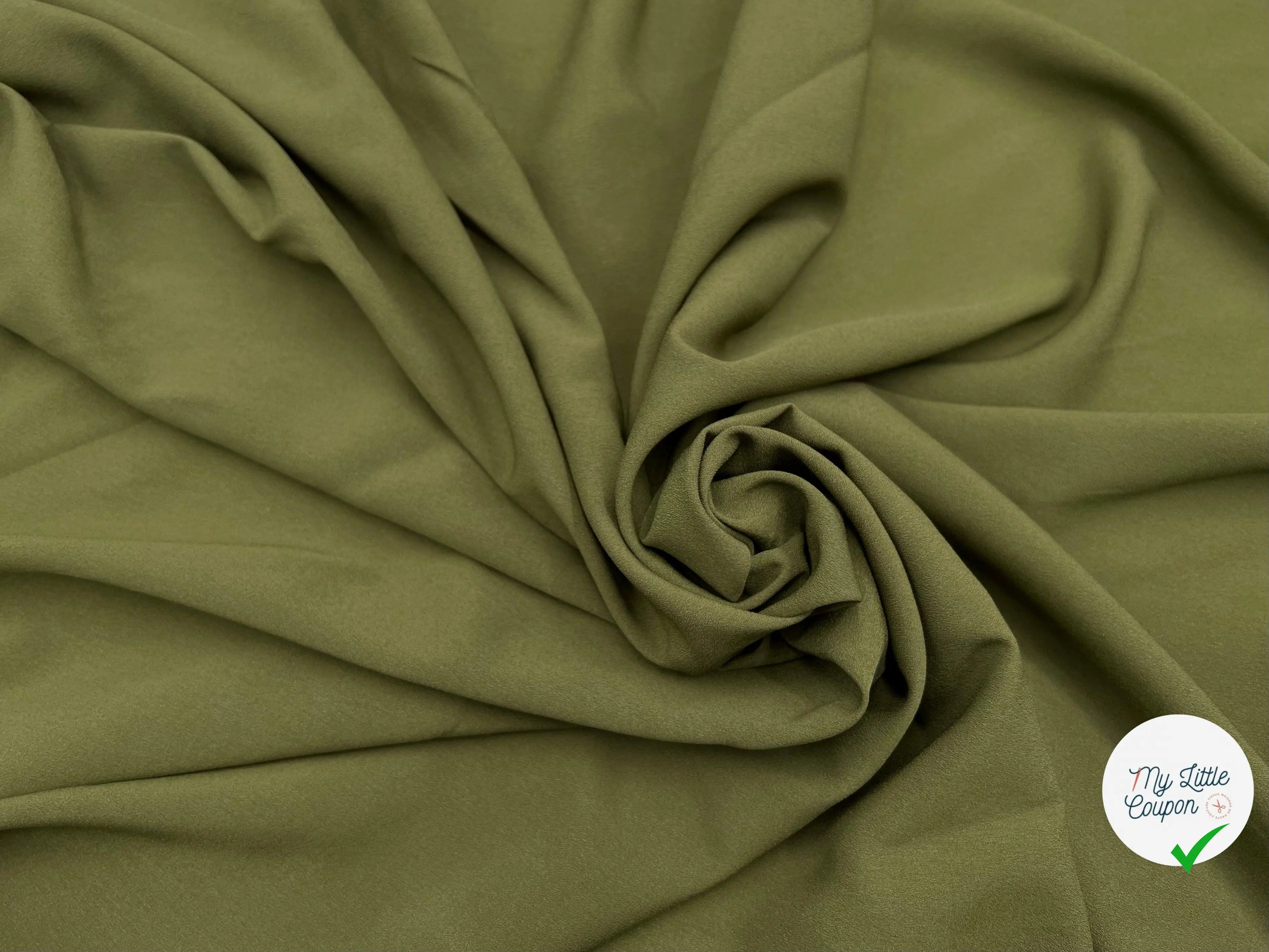 CRÊPE OLIVE - My Little Coupon - tissu - coudre