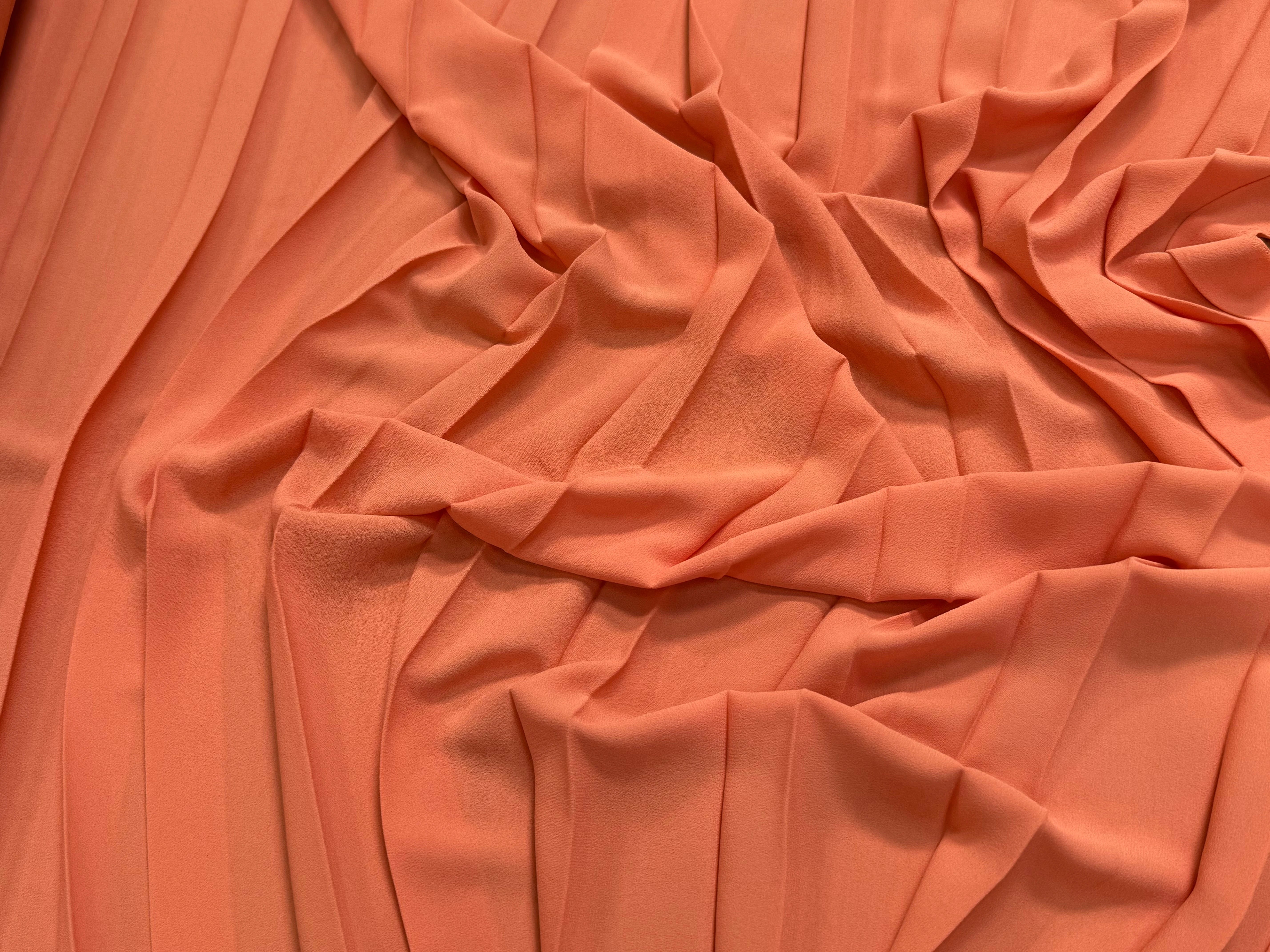 CREPE PLISSÉ FLUIDE ORANGE - My Little Coupon