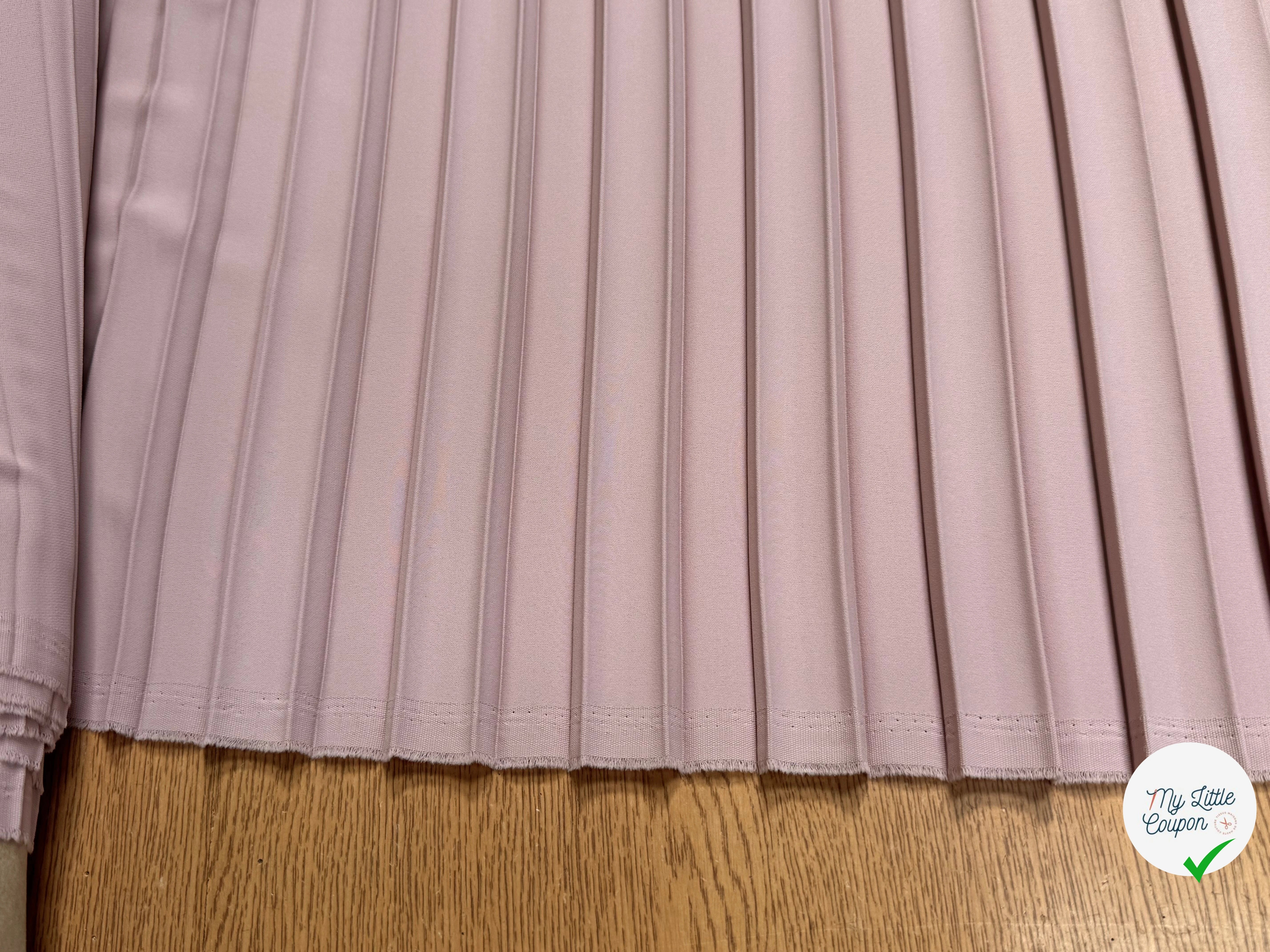 CREPE PLISSÉ LOURD ROSE PALE - My Little Coupon