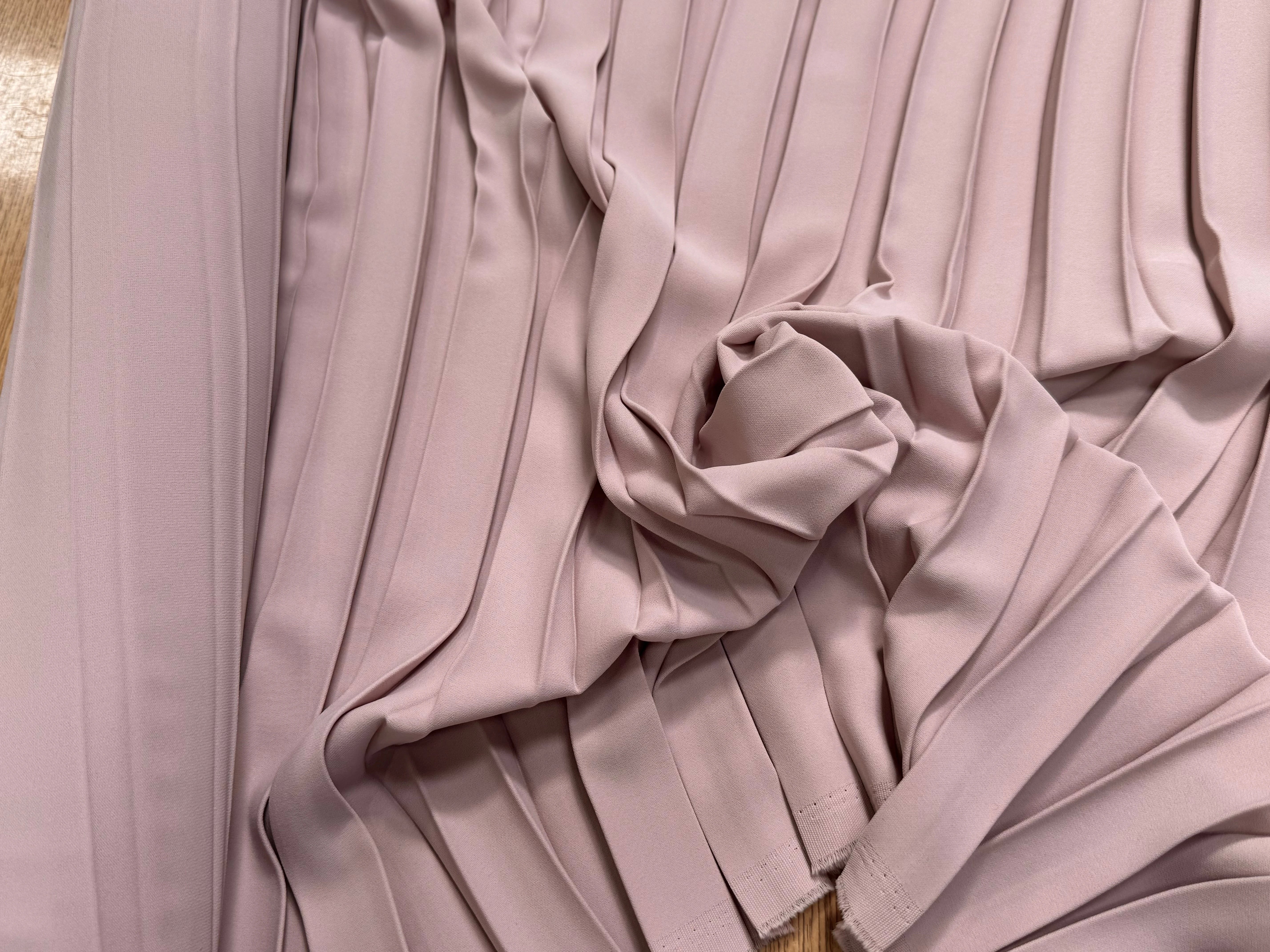 CREPE PLISSÉ LOURD ROSE PALE - My Little Coupon