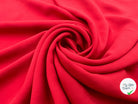 CRÊPE POLYESTER FLUIDE ROUGE AMOUR - My Little Coupon - tissu - coudre
