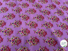 CREPE POLYESTER IMPRIMÉ FLEURS FOND VIOLET 148CM - My Little Coupon