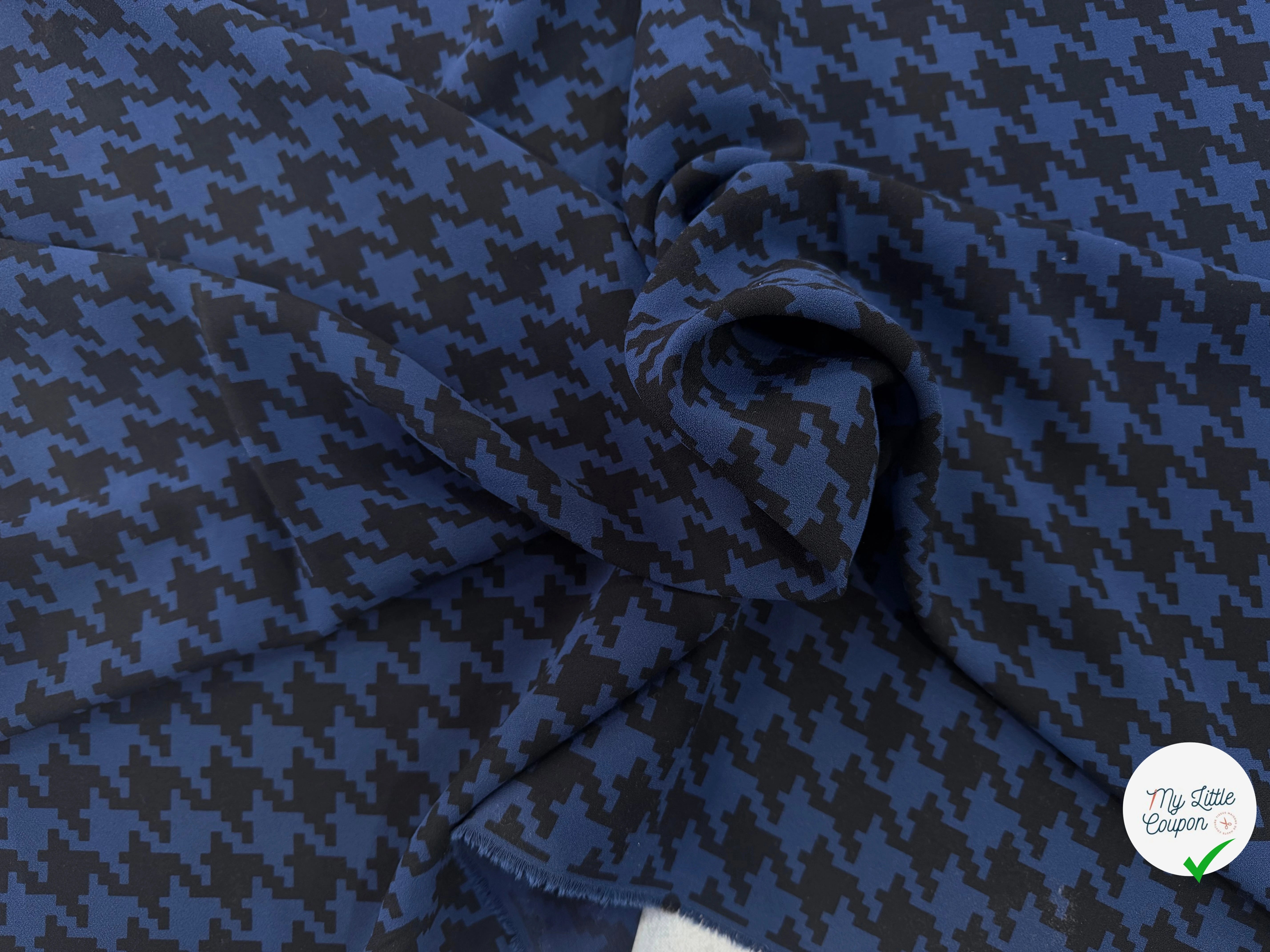 CRÊPE POLYESTER JAPONAIS PIED DE COQ - My Little Coupon