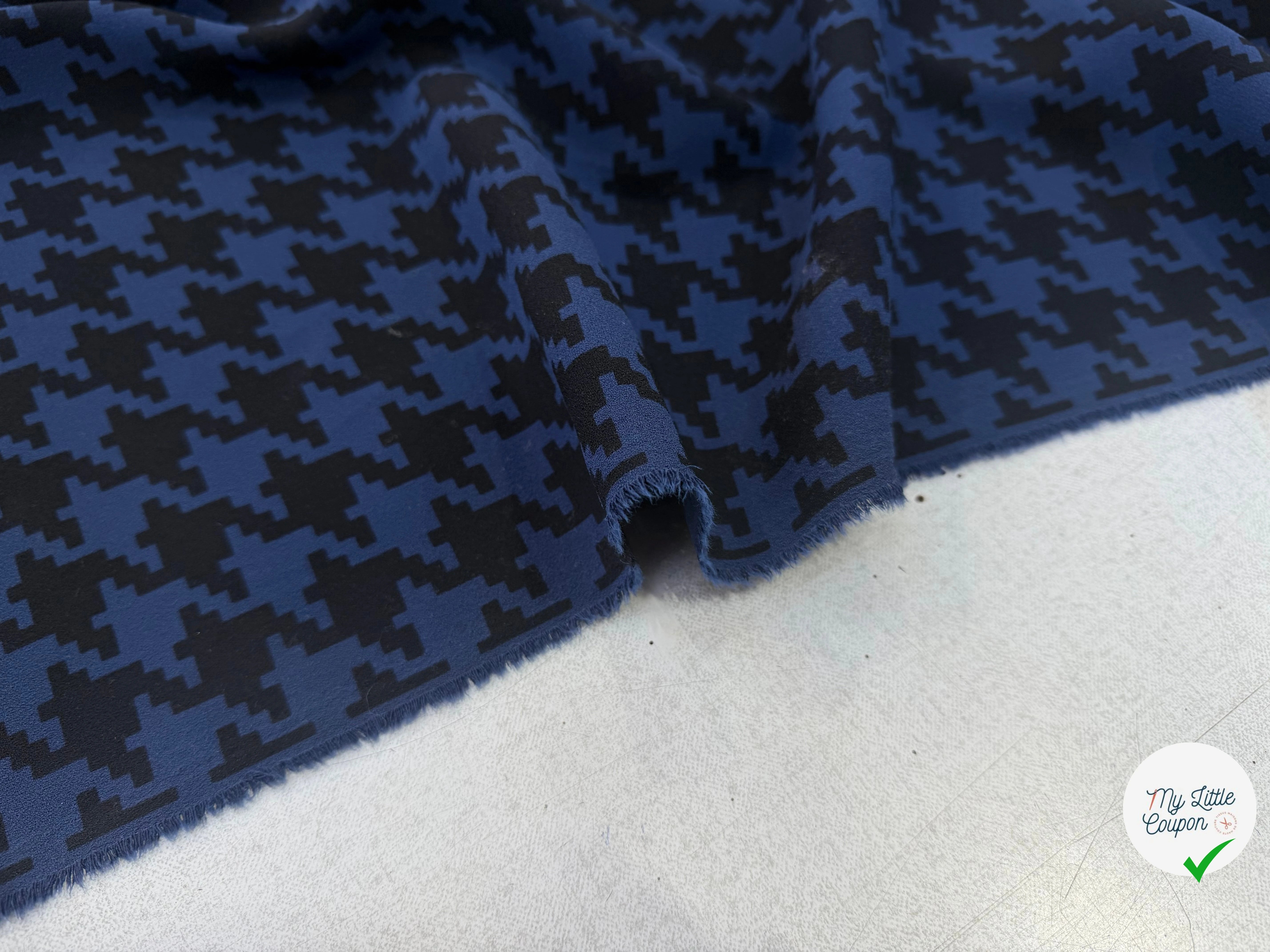 CRÊPE POLYESTER JAPONAIS PIED DE COQ - My Little Coupon