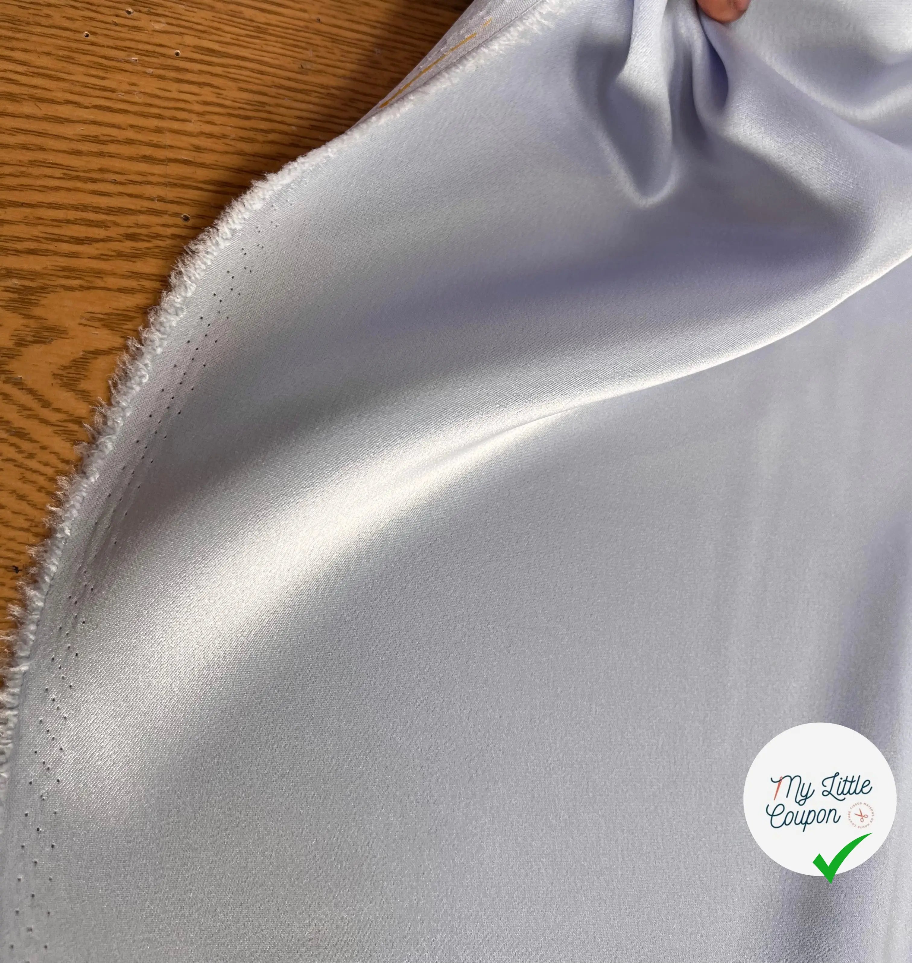 CREPE SATINÉ MADE IN JAPAN BLEU LAVANDE - My Little Coupon