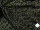 CREPE SATINÉ MOTIF LÉOPARD KAKI - My Little Coupon