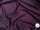 CREPE SATINÉ MOTIF LÉOPARD VIOLET - My Little Coupon