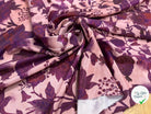 CRÊPE SATINÉ POLYESTER ROSE&VIOLET - My Little Coupon