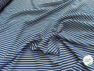 CREPE SEMI-GAUFFRÉ RAYURES BLEUES - My Little Coupon