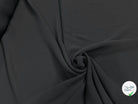 Tissu crêpe semi-lourd aspect gaze noir - vue de la matière