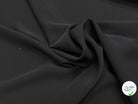 CREPE SEMI-LOURD FLUIDE NOIR LÉGÈREMENT SATINÉ 145CM - My Little Coupon