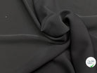 CREPE SEMI-LOURD FLUIDE NOIR LÉGÈREMENT SATINÉ 145CM - My Little Coupon