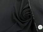 CREPE SEMI LOURD POLYESTER NOIR & STRETCH - My Little Coupon