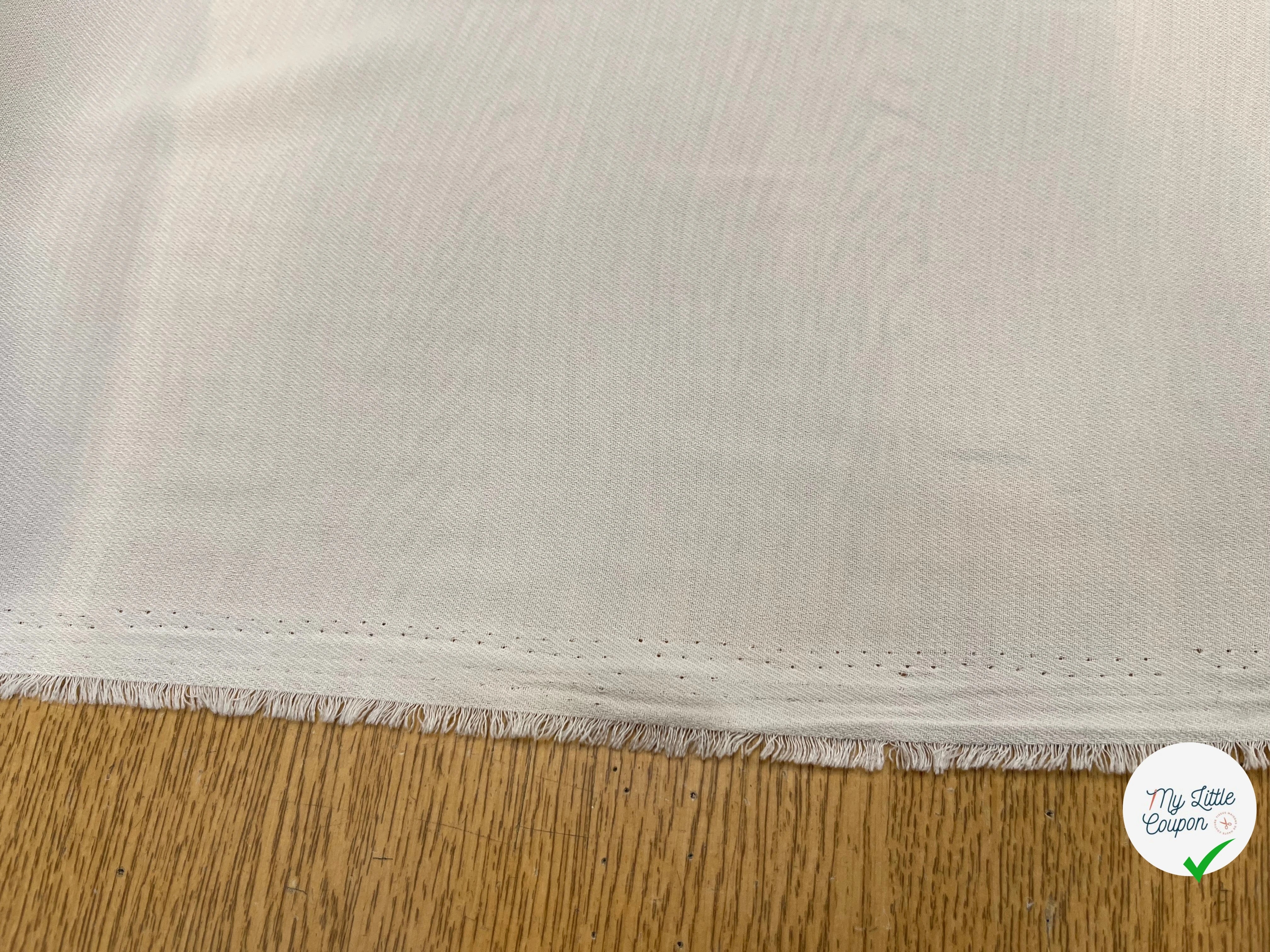 CREPE SERGÉ ÉCRU SOUPLE - My Little Coupon