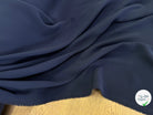 CREPE SERGÉ LOURD TOMBÉ FLUIDE BLEU CARBONE/MARINE - My Little Coupon