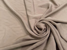 CREPE SERGÉ VISCOSE FLUIDE TAUPE ASPECT PEAU DE PÊCHE - My Little Coupon