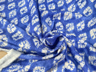 CREPE SHIBORI FOND BLEU SUPERBE TENUE - My Little Coupon