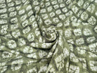 CREPE SHIBORI FOND VERT SUPERBE TENUE - My Little Coupon