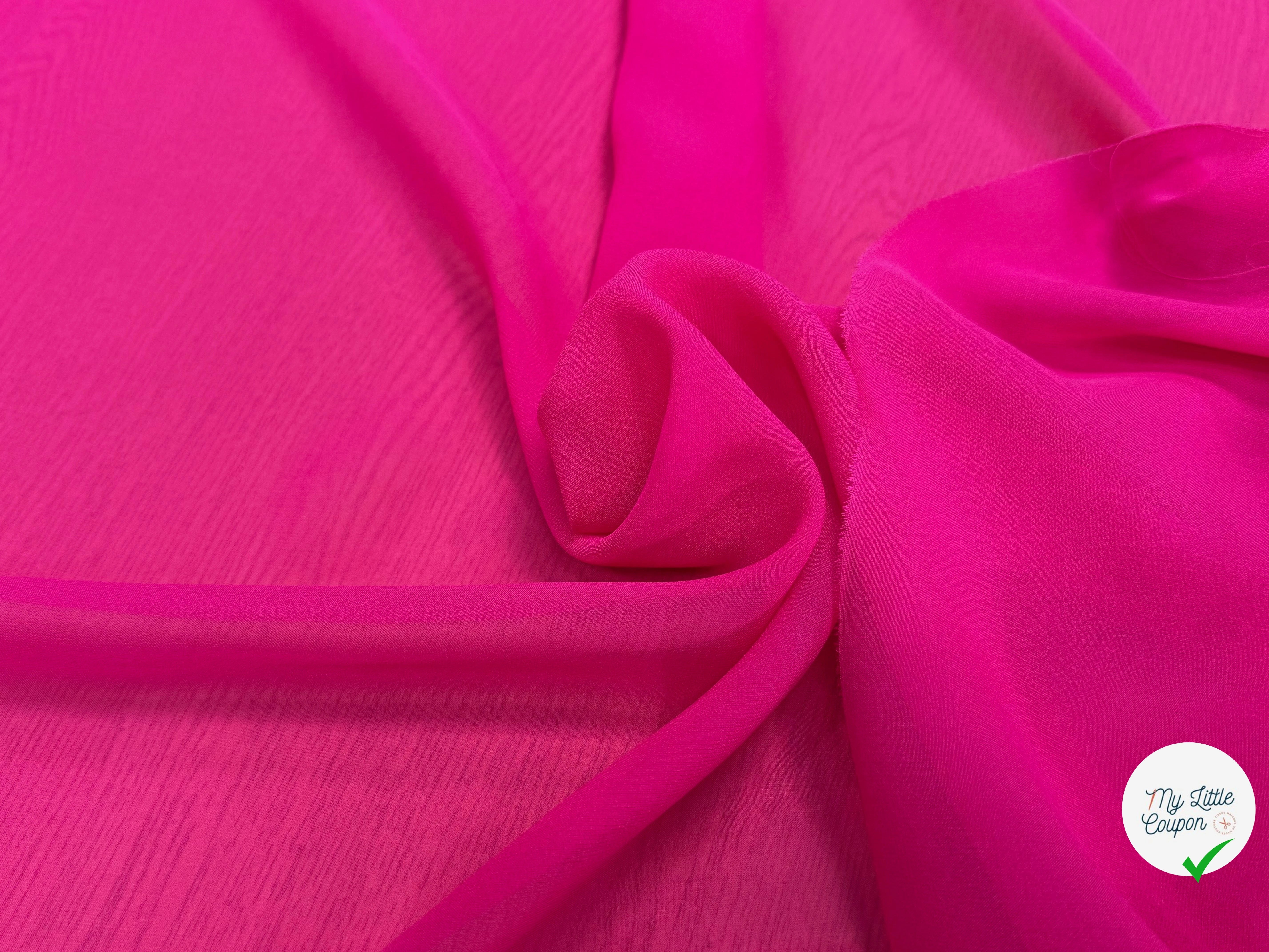 CRÊPE SOIE FLUIDE FUSHIA - My Little Coupon