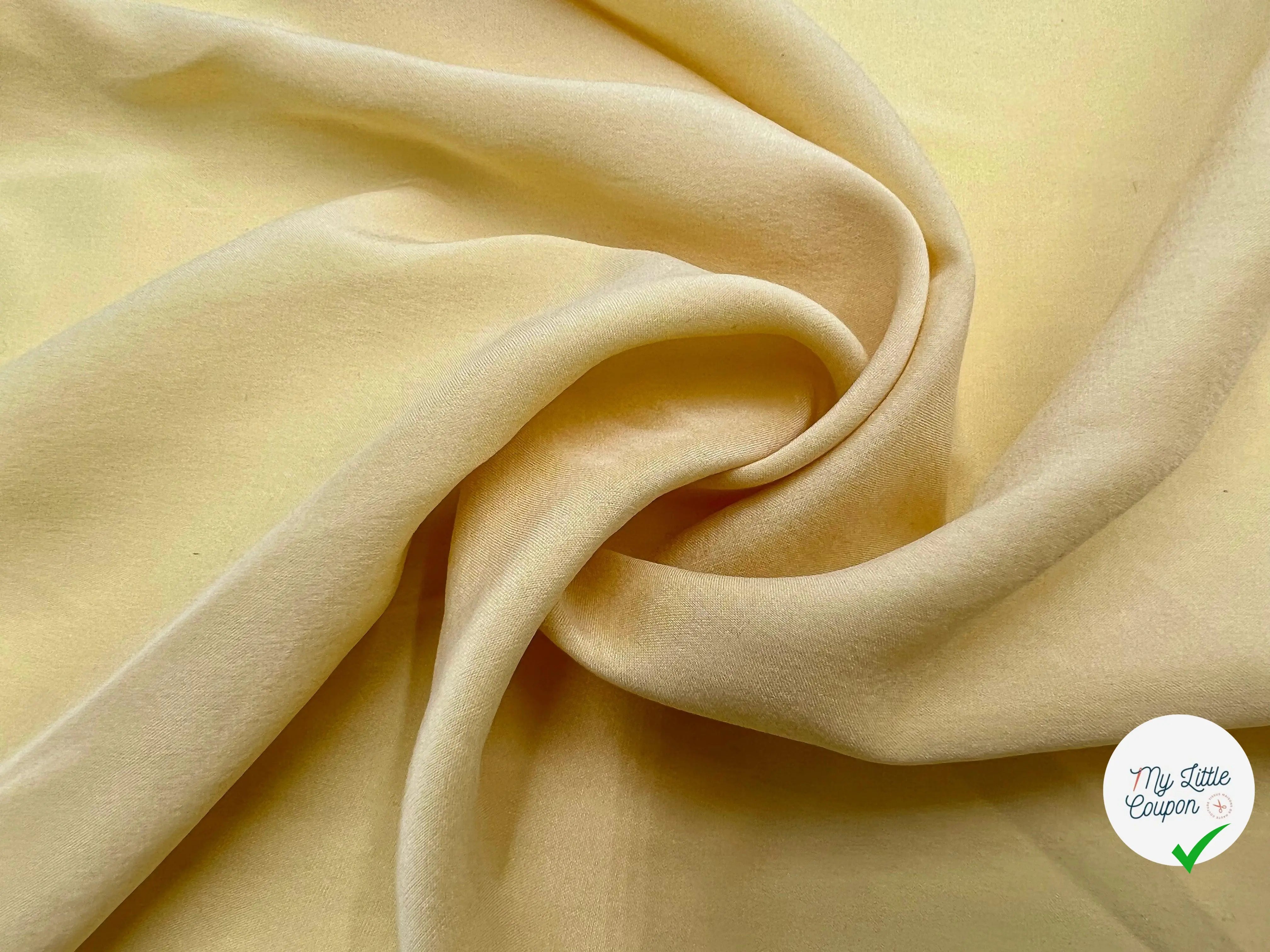 TISSU FLUIDE JAUNE BANANE - My Little Coupon - tissu - coudre