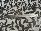 CREPE ULTRA FIN FOND BLANC IMPRIMÉ MOTIFS FEUILLAGES NOIRS - My Little Coupon