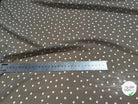 CREPE ULTRA FIN FOND GRIS FONCÉ POIS BLANC - My Little Coupon