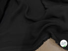 CREPE VISCOSE CHIC TOMBÉ FAÇON PLISSÉE NOIR 100% VISCOSE - My Little Coupon