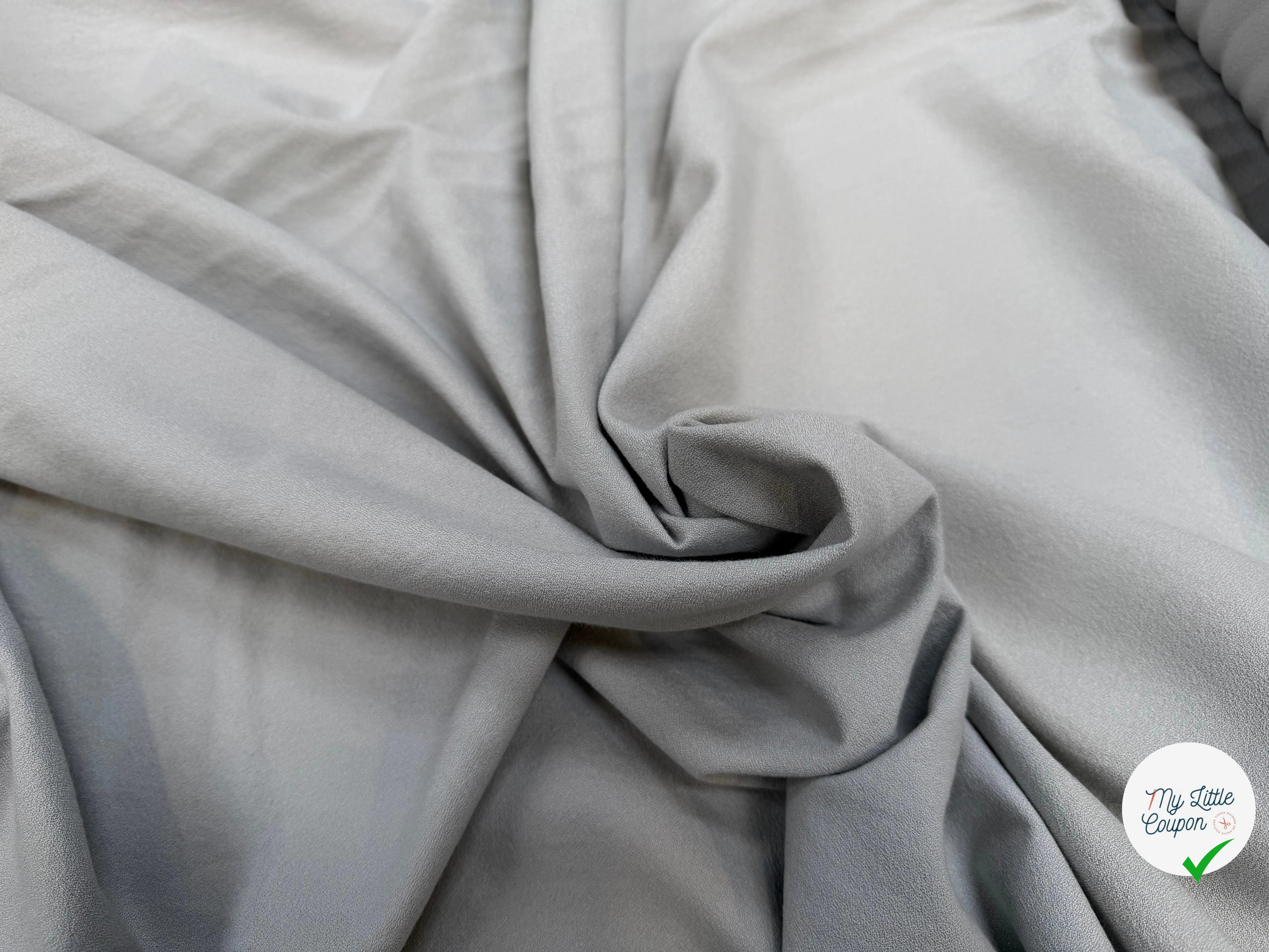 CREPE VISCOSE COTON PERLE CIEL TENUE LOURDE CHIC - My Little Coupon