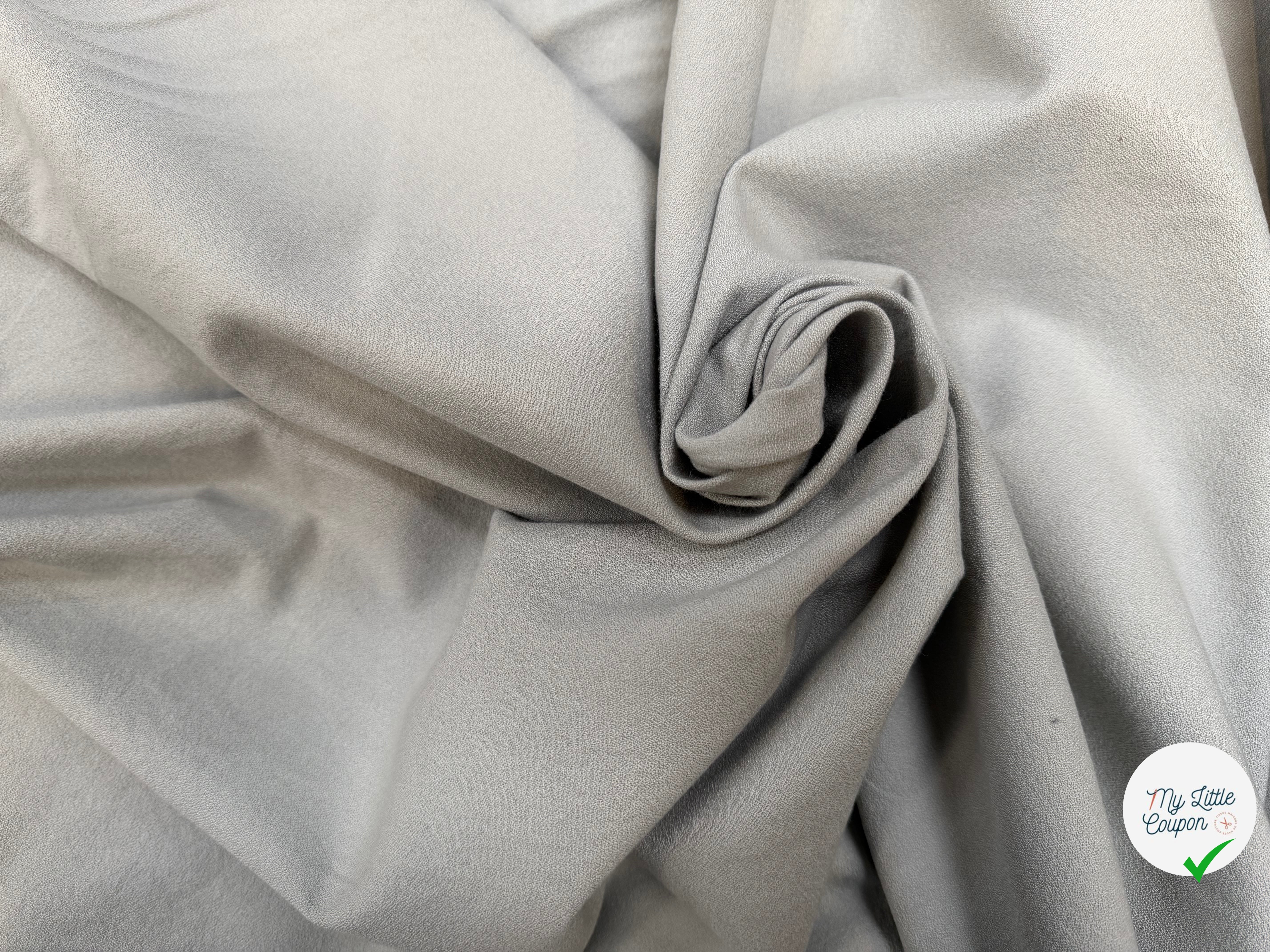 CREPE VISCOSE COTON PERLE CIEL TENUE LOURDE CHIC - My Little Coupon