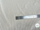 CREPE VISCOSE ÉCRU À RAYURES MOUTARDE FLUIDE - My Little Coupon