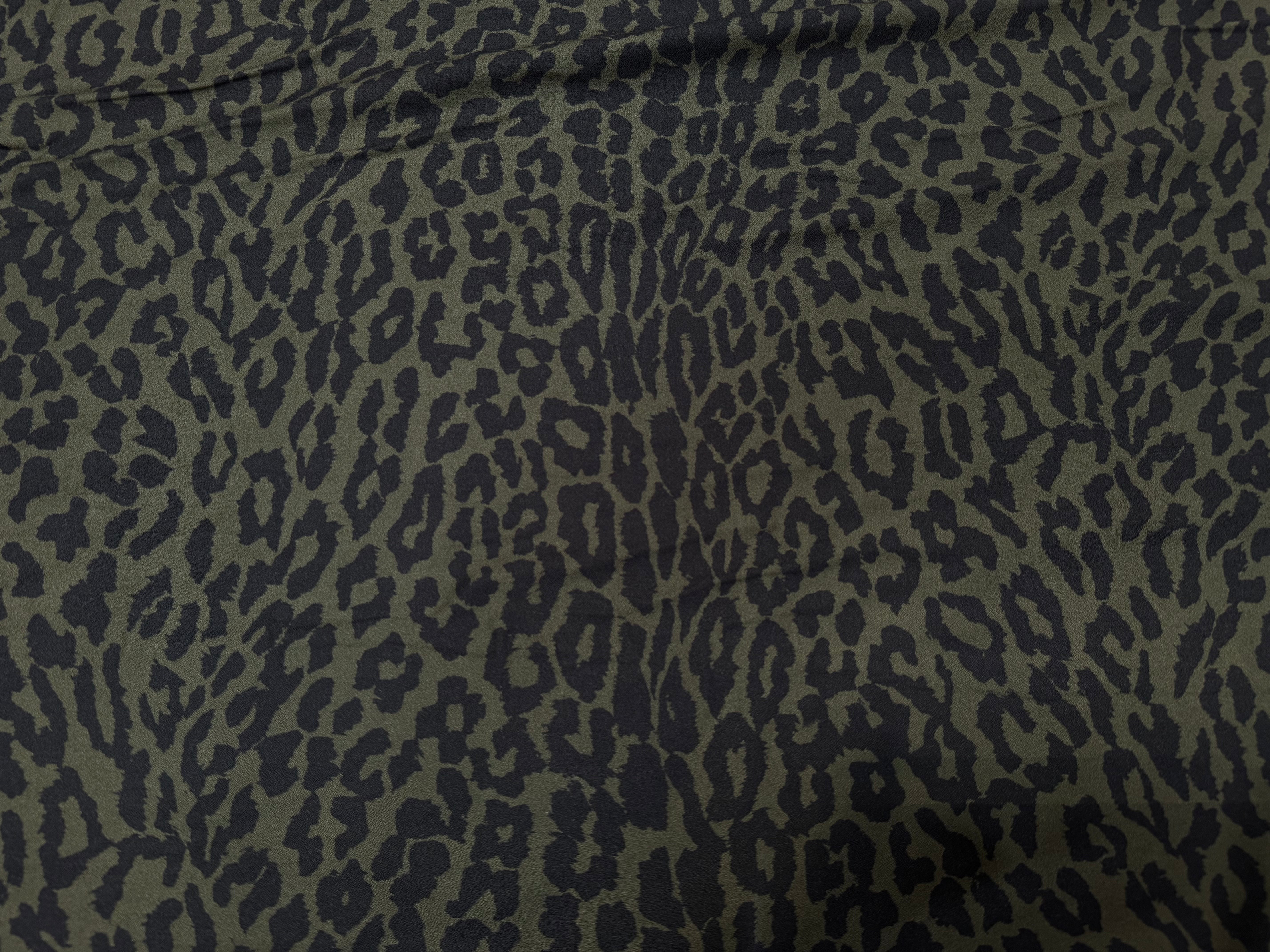CRÊPE VISCOSE FALL PANTHER KAKI - My Little Coupon
