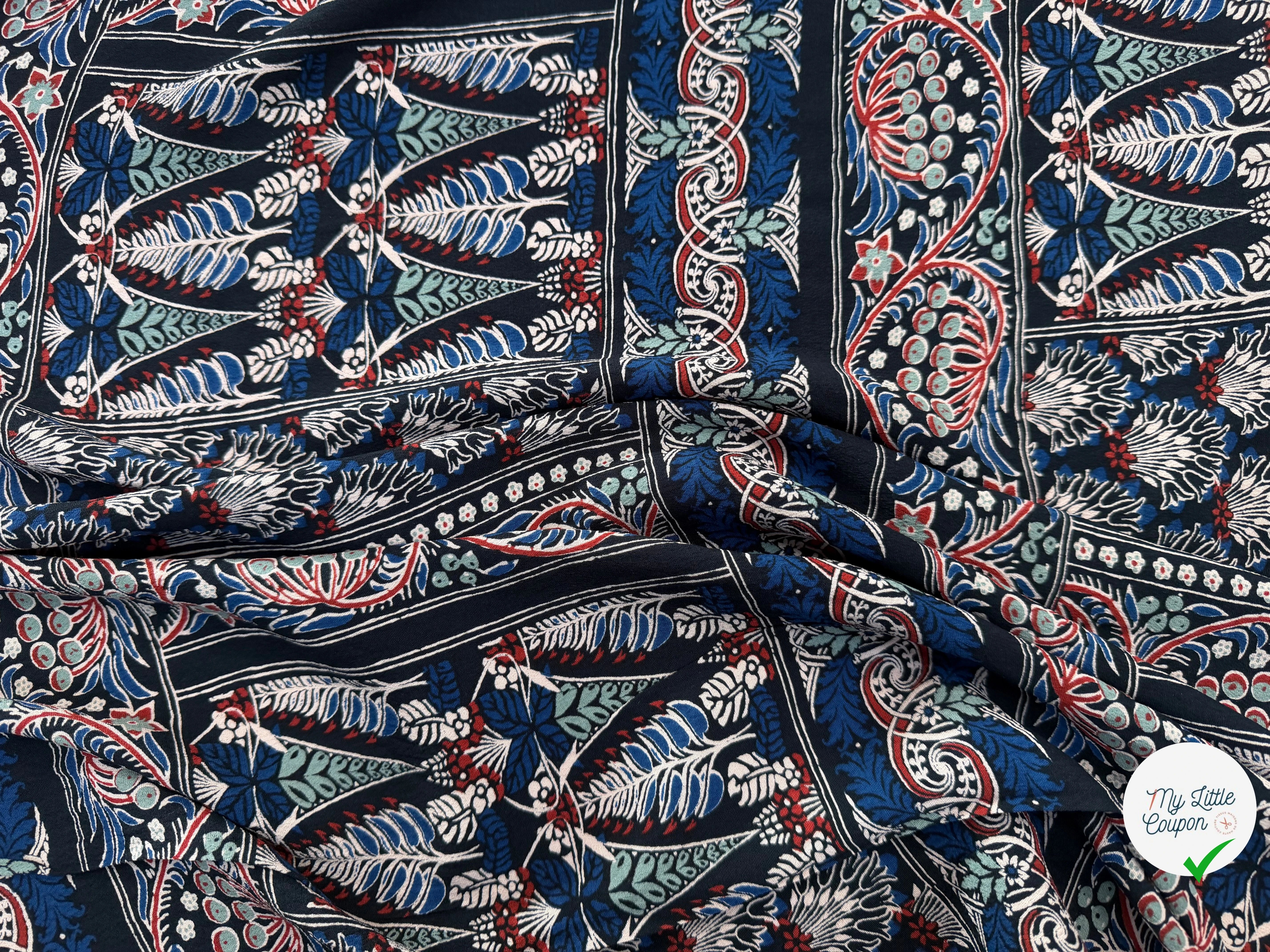 CREPE VISCOSE FEUILLAGE 130CM - My Little Coupon