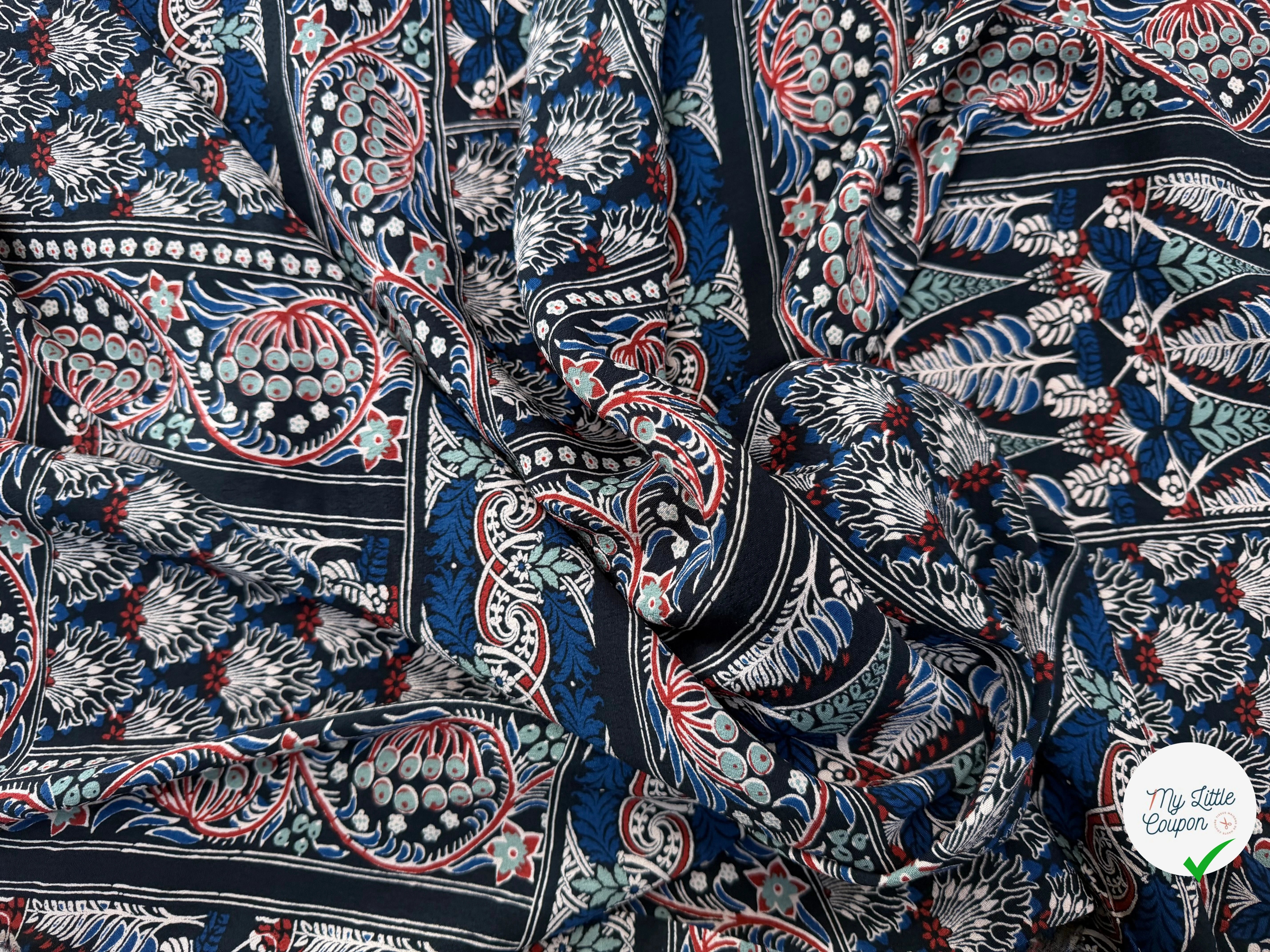 CREPE VISCOSE FEUILLAGE 130CM - My Little Coupon