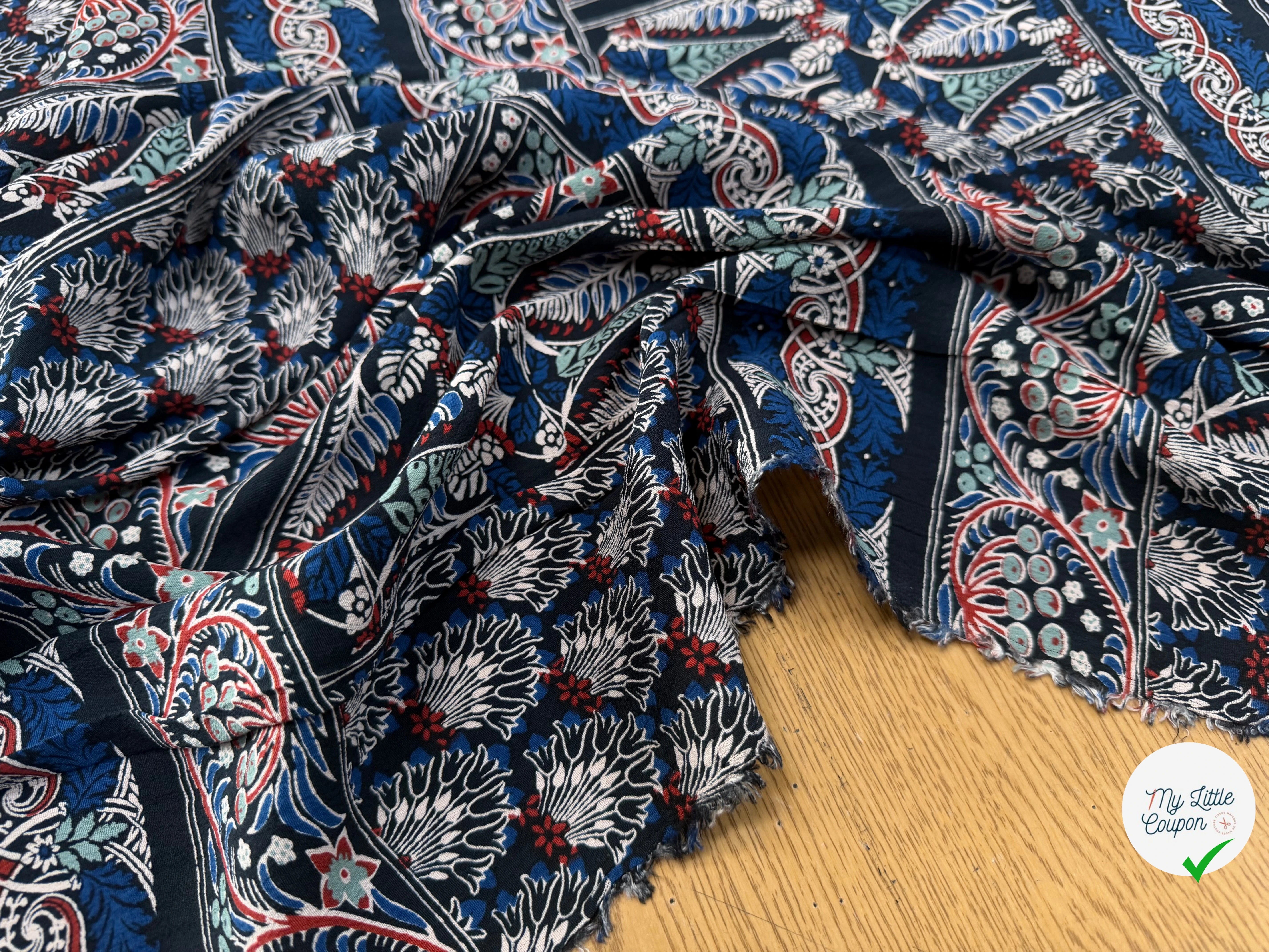 CREPE VISCOSE FEUILLAGE 130CM - My Little Coupon