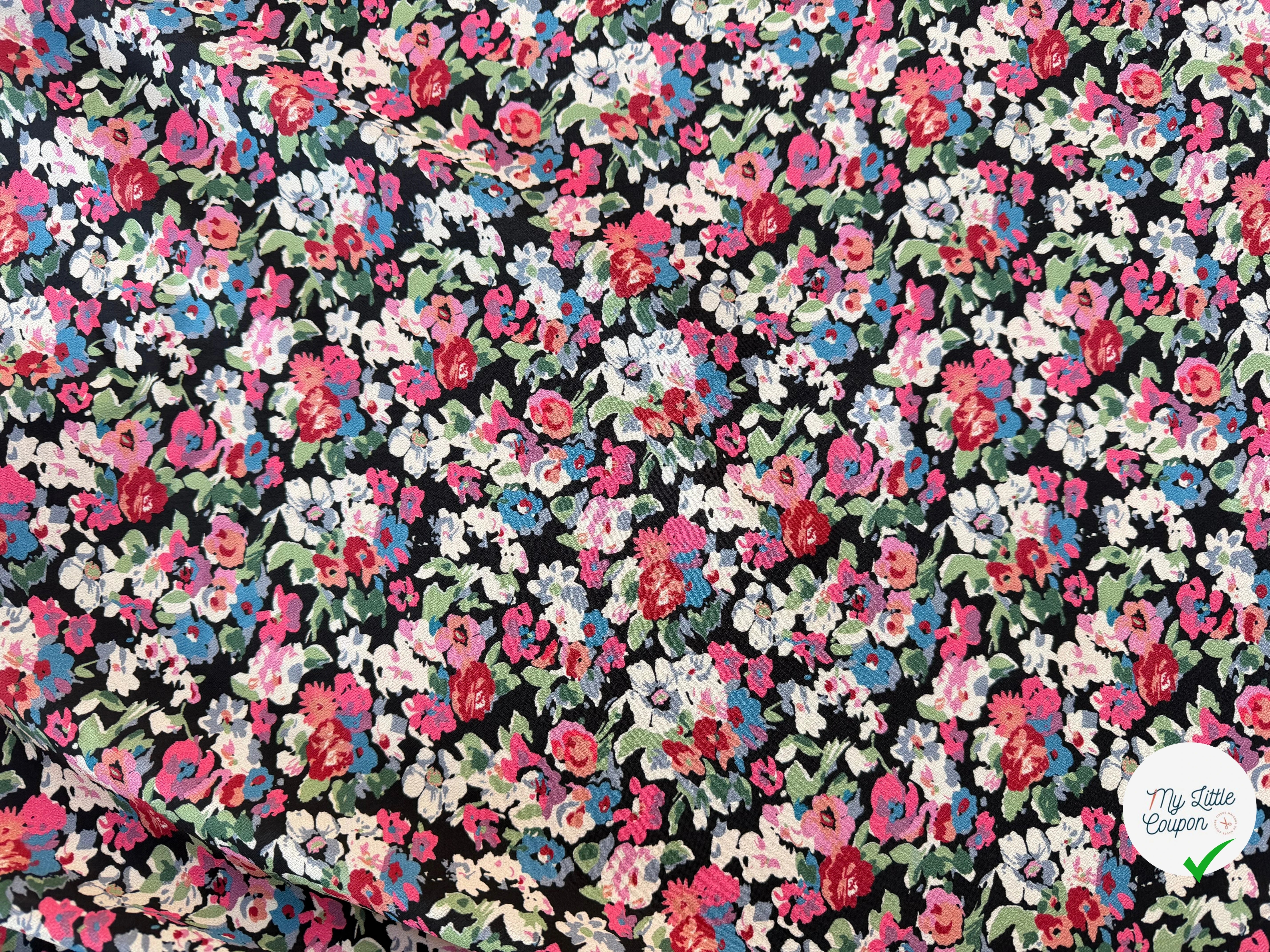 CREPE VISCOSE FLEURS - My Little Coupon