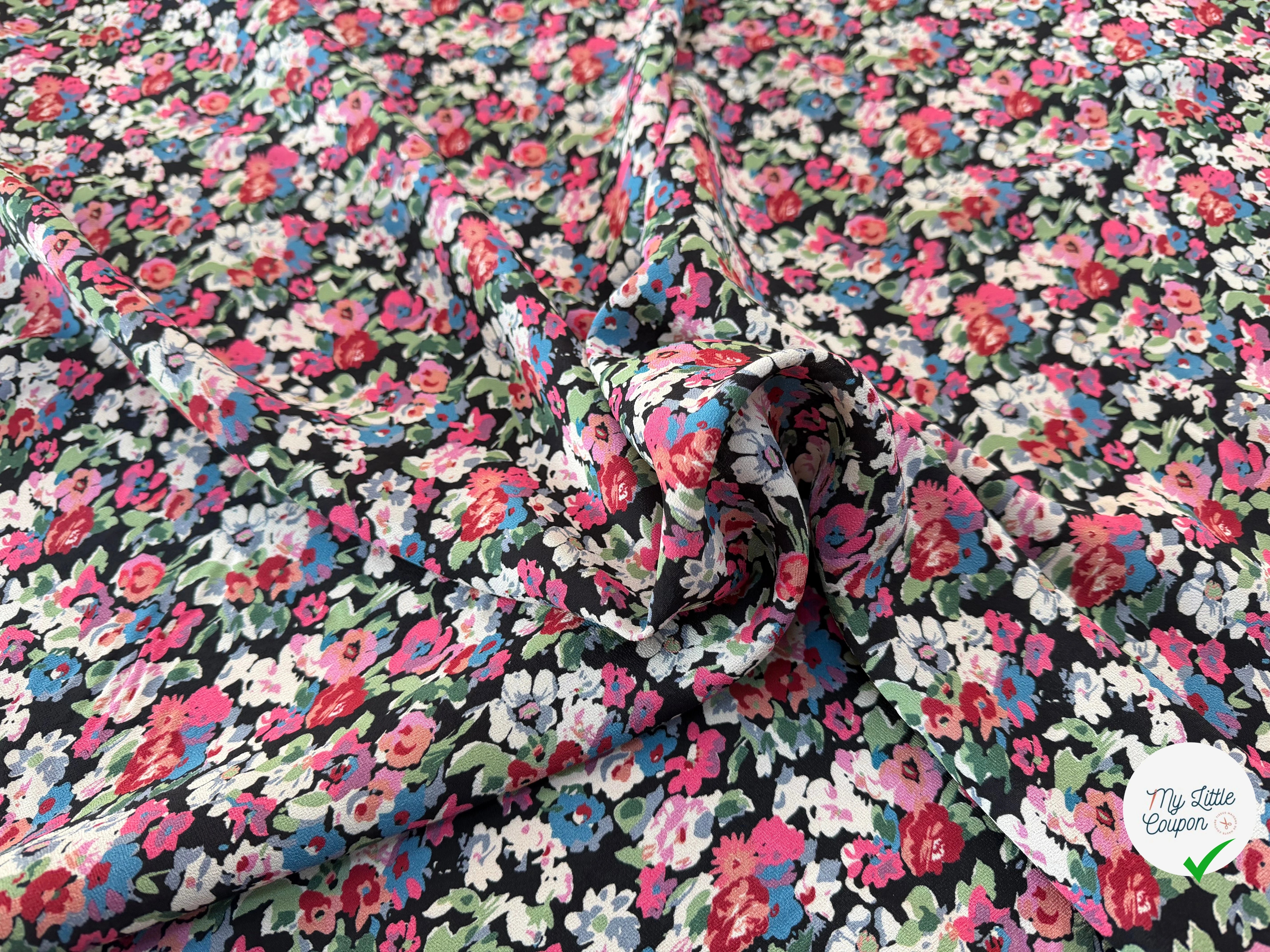 CREPE VISCOSE FLEURS - My Little Coupon