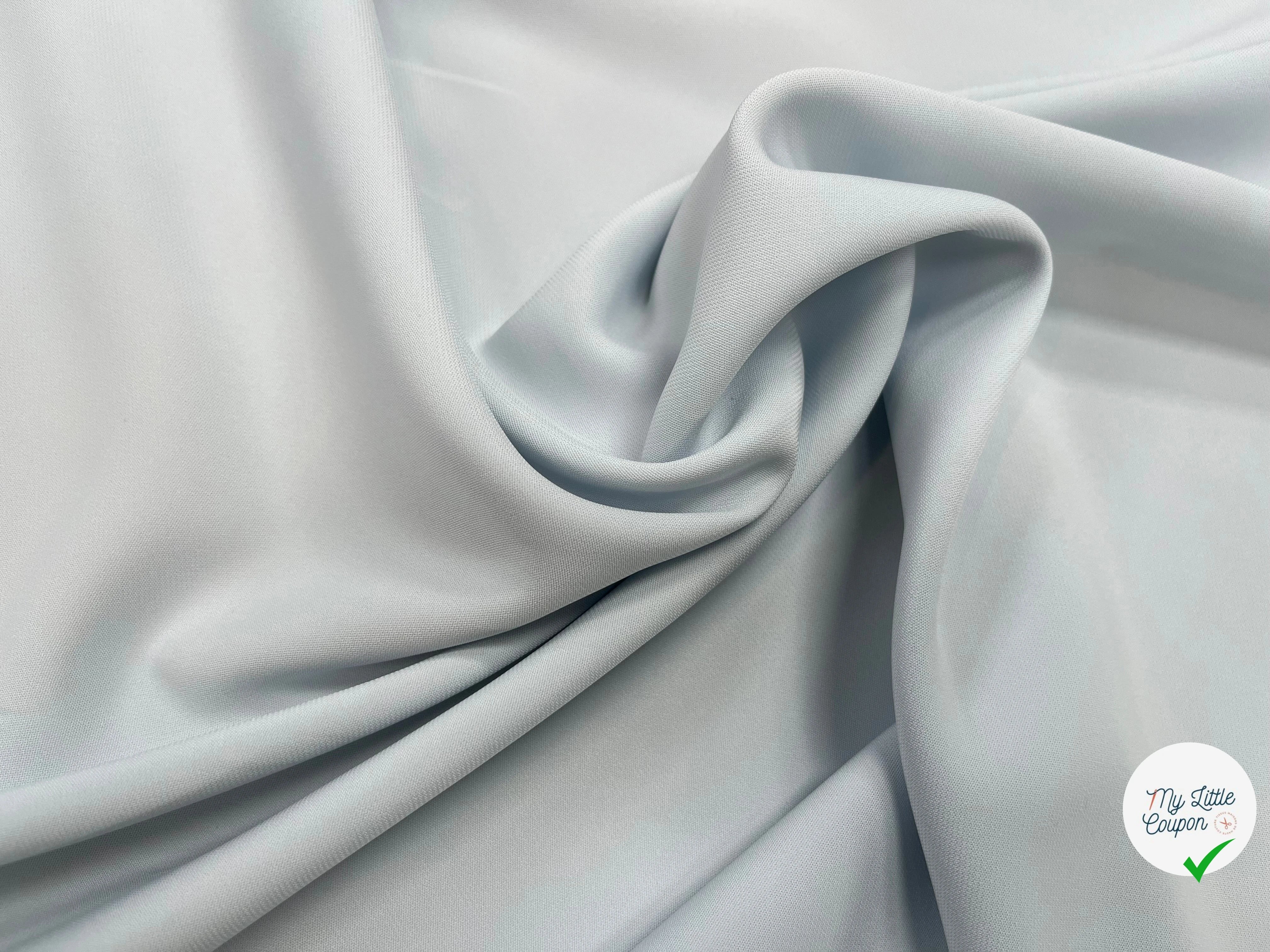 CREPE VISCOSE FLUIDE BLEU CLAIR 125CM - My Little Coupon