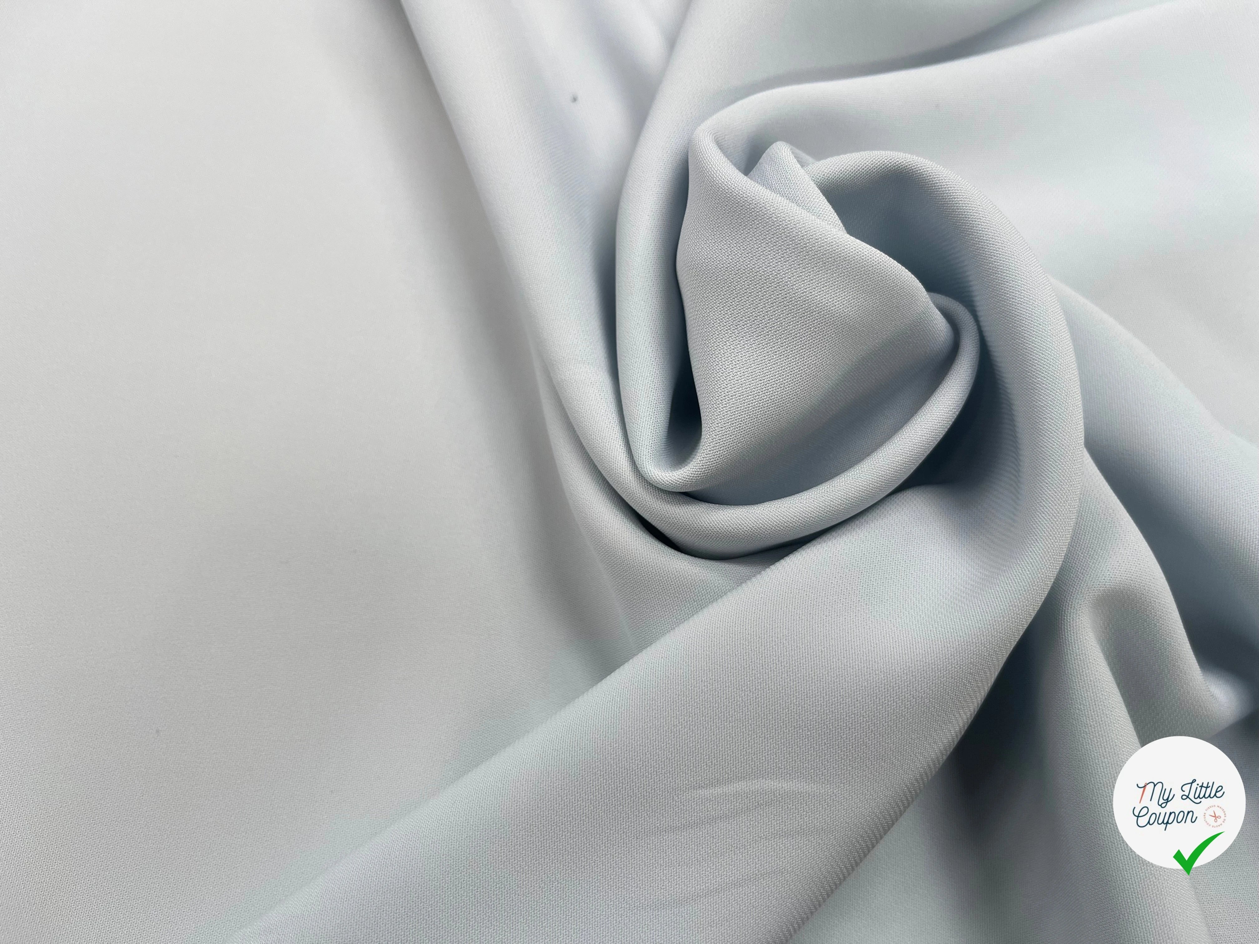 CREPE VISCOSE FLUIDE BLEU CLAIR 125CM - My Little Coupon